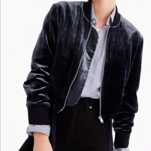 J.Crew Velvet Bomber Jacket